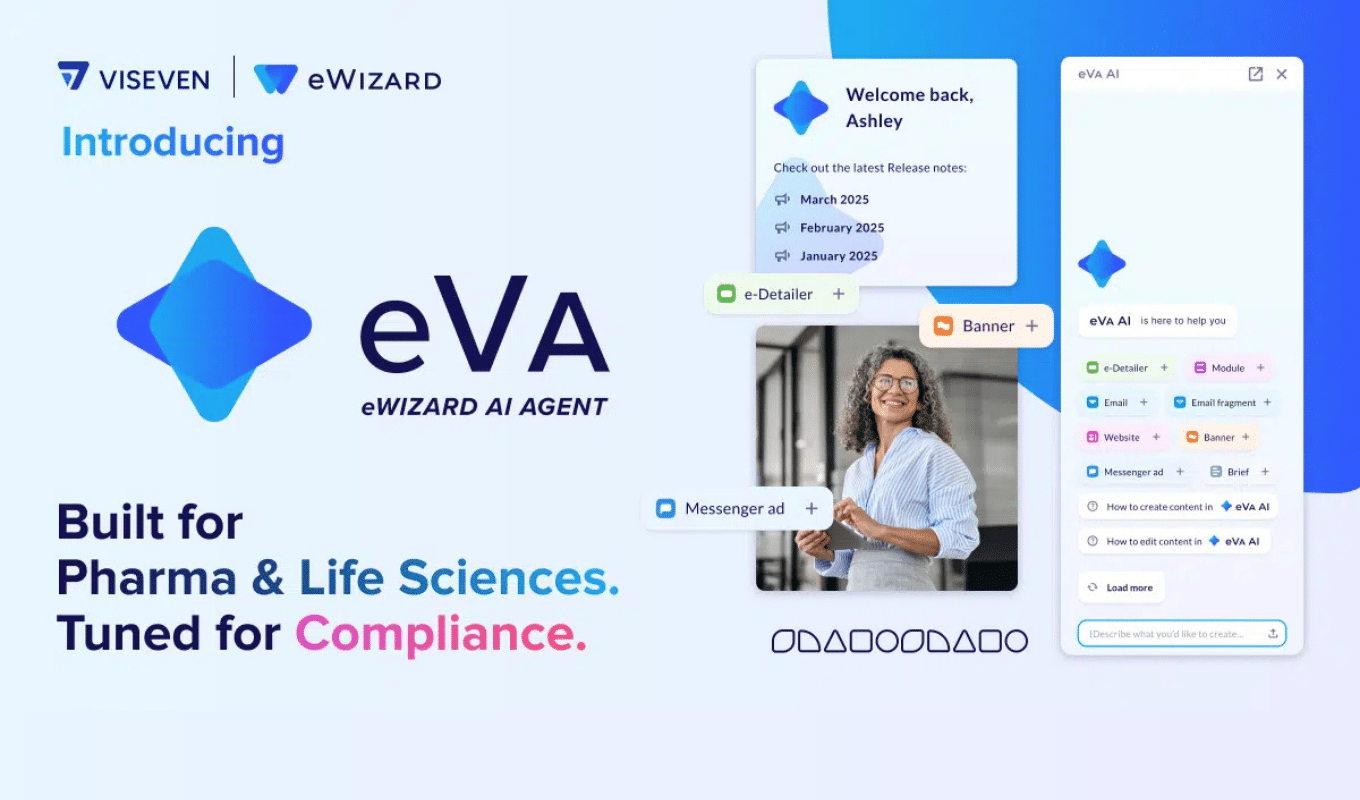 eVa AI Agent for pharma content marketing